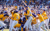 LSU is ready to celebrate the 2025 College World Series win with fans in Baton Rouge (Photo: © Dylan Widger-Imagn Images)